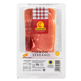 Szynka Jamon Serrano Plastry 80 G Casademont - Pasztet i przetwory mięsne - miniaturka - grafika 1