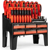 Śrubokręty - Zestaw śrubokrętów wkrętaków bitów 100el. w stojaku - miniaturka - grafika 1