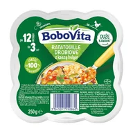 Dania dla dzieci - BoboVita Ratatouille drobiowe z kaszą bulgur po 12 miesiącu, 250 g -> Wysyłka 3,99 - odbiór w Żabce - miniaturka - grafika 1