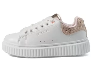 Skechers Street Girls, Kapcie, White Synthetic/Rose Trim, 43 EU, White Synthetic Rose Trim, 43 EU - Kapcie damskie - miniaturka - grafika 1