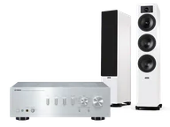 Zestawy stereo - Yamaha A-S701 (srebrny) + Tesi 6 (biały) - miniaturka - grafika 1