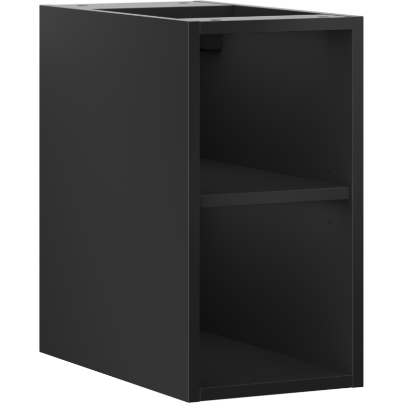 Mexen Box-A szafka otwarta z półką 25 cm, czarna mat - 91AX2-0250-470-0-71
