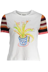 Damski t-shirt z kolorowym kwiatem DESIGUAL - Portfele - miniaturka - grafika 1