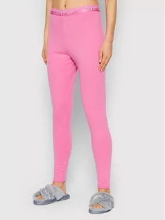 Spodnie damskie - Calvin Klein Underwear Legginsy 000QS6758E Różowy Slim Fit - grafika 1