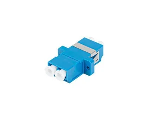 Adapter światłowodowy Lanberg SM LC/UPC DUPLEX FA-LCUP-SD01-0001-BU - Pozostałe akcesoria sieciowe - miniaturka - grafika 1