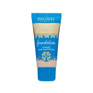 INGRID Ideal Cover Mattifying Foundation podkład matujący 400 Ivory 30ml - Podkłady do twarzy - miniaturka - grafika 1