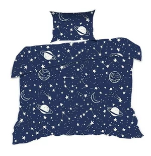 Pościel 140x200 gwiazdozbiór granatowa planety Kids - Pościel dla dzieci - miniaturka - grafika 1