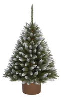 Choinki - ŚWIERK DIAMENTOWY W OKRĄGŁEJ DONICY 110 CM - miniaturka - grafika 1