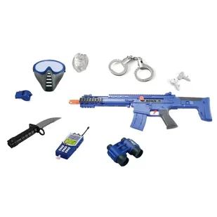 Zestaw Policyjny Policja Kamizelka Swat Karabin Akcesoria - Klocki - miniaturka - grafika 1