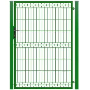 Furtka 3D ocynk zielony 100 x 150 cm komplet prawa Polbram - Ogrodzenia - miniaturka - grafika 1