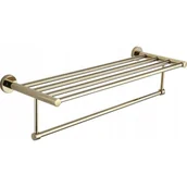 Wieszaki łazienkowe - Mexen Remo Wieszak Półka Na Ręczniki 60 CM Złoty - miniaturka - grafika 1