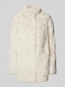 Płaszcze damskie - Płaszcz z imitacji futra o kroju regular fit ze stójką model ‘VIDA’ - miniaturka - grafika 1