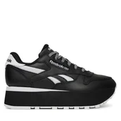 Sneakersy damskie - Sneakersy Reebok CLASSIC LEATHER TRIPLE LIFT 100209621 Czarny - miniaturka - grafika 1