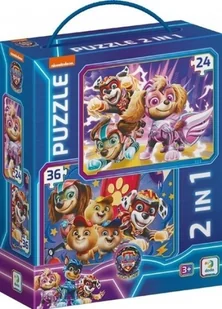 Puzzle 2w1 Psi Patrol. Dbamy o bezpieczeństwo - Puzzle - miniaturka - grafika 1
