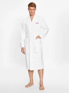 Hugo Szlafrok 50503028 Biały - Szlafroki męskie - miniaturka - grafika 1