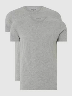 Koszulki męskie - T-shirt z dodatkiem wiskozy w zestawie 2 szt. - grafika 1