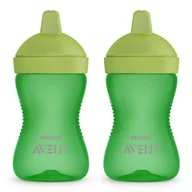 Kubki dla dzieci - 2x KUBEK NIEKAPEK Z TWARDYM USTNIKIEM BUTELKA PHILIPS AVENT SCF804/03 18m+ - miniaturka - grafika 1