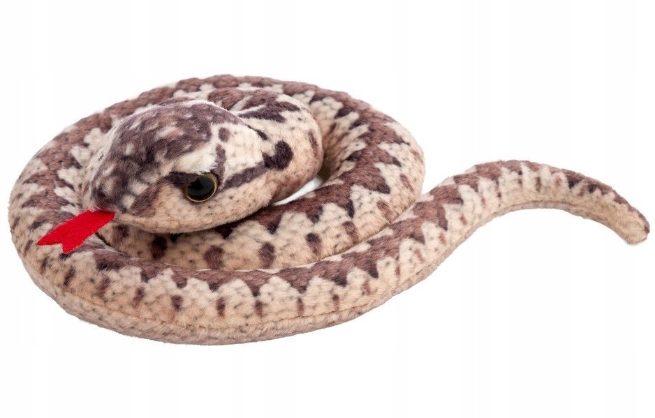 Maskotka Wąż zwinięty brązowy - 50cm