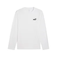 Koszulki sportowe męskie - Męska koszulka Essentials z logo No. 1 i długim rękawem PUMA White - miniaturka - grafika 1