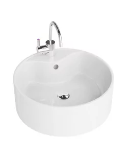 LaVita Teneryfa umywalka 41x41 cm nablatowa biały połysk - Umywalki - miniaturka - grafika 1