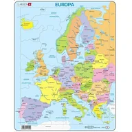 Puzzle - Puzzle 37 el. Mapa Europa polityczna Larsen - miniaturka - grafika 1