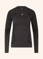 Koszulki i topy damskie - Asics Koszulka Do Biegania Road Seamless Ls schwarz - ASICS - miniaturka - grafika 1