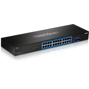 Trendnet TEG-30262 v1.0R Gigabit Ethernet (10/100/1000) 1U Czarny - Pozostałe akcesoria sieciowe - miniaturka - grafika 1