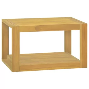 vidaXL Półka do łazienki, 60x45x35 cm, lite drewno tekowe - Szafy - miniaturka - grafika 1