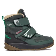 Buty dla chłopców - Śniegowce Jack Wolfskin Polar Bear B Texapore Mid VC K A62144 E0206 Zielony - miniaturka - grafika 1