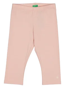 Benetton Legginsy w kolorze jasnoróżowym - Legginsy - miniaturka - grafika 1
