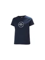 Koszulki i topy damskie - Koszulka HELLY HANSEN W CORE GRAPHIC T-SHI granatowy XS - miniaturka - grafika 1