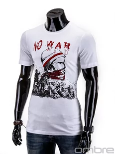 T-shirt - biała S531 - Koszulki męskie - miniaturka - grafika 2