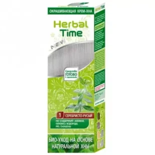 Herbal Time Naturalna Henna SREBRNY BLOND 75 ml - Farby do włosów i szampony koloryzujące - miniaturka - grafika 1