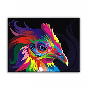 Kolorowa Kura Kurczak- Malowanie po Numerach - Malowanie po numerach - miniaturka - grafika 1