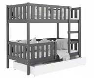 Łóżka dla dzieci i młodzieży - ﻿Łóżko piętrowe 160x80 + materace BOBO - miniaturka - grafika 1