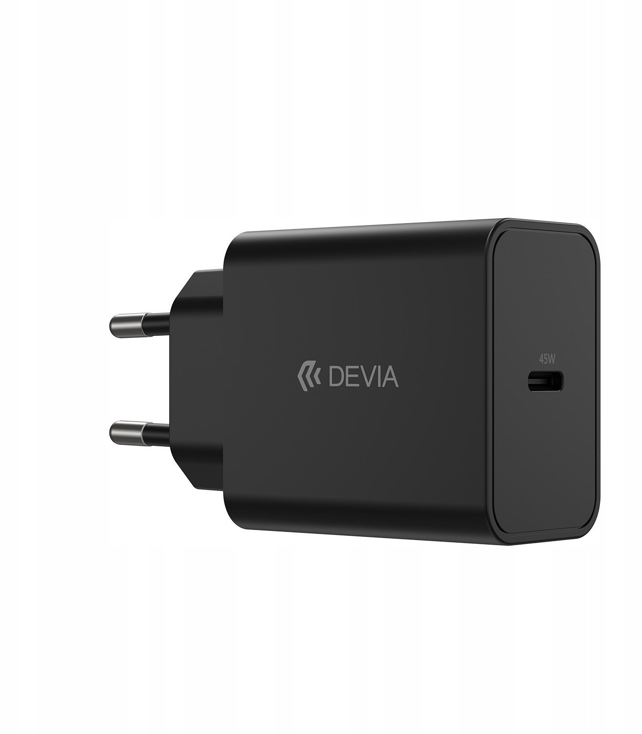 Devia ładowarka sieciowa Rocket PD 45W 1x USB-C biała + kabel USB-C - USB-C BRA014353