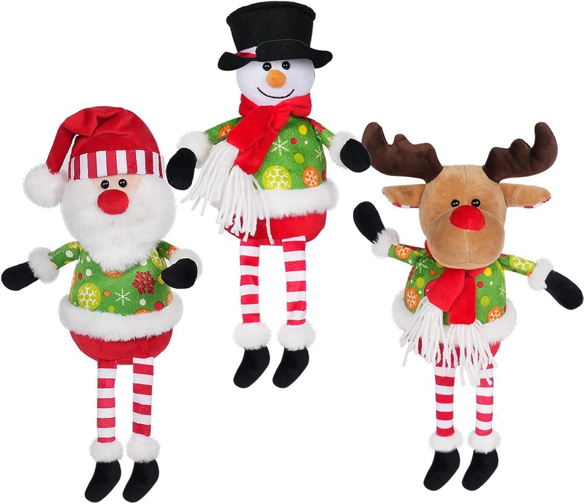 Zestaw 3 maskotek bożonarodzeniowych