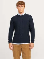Swetry męskie - Jack & Jones Sweter w kolorze granatowym - miniaturka - grafika 1