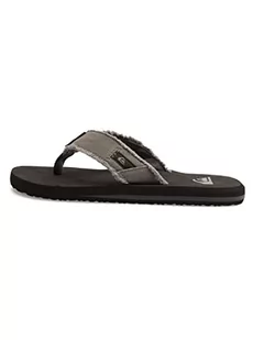 Quiksilver Męskie klapki japonki Monkey Abyss, Szary Grey Black Brown, 40 EU - Klapki i japonki męskie - miniaturka - grafika 1