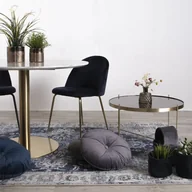 Ławy i stoliki kawowe - Okrągły stolik w kolorze złotym ø 70 cm Venezia – House Nordic - miniaturka - grafika 1