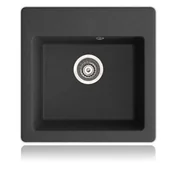 Zlewozmywaki - Berg Unit zlewozmywak granitowy czarny BRG12103 - miniaturka - grafika 1