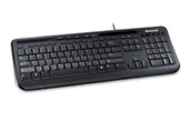 Klawiatury - Microsoft Wired Keyboard 600, Black klawiatura USB Czarny ANB-00007 - miniaturka - grafika 1