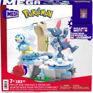 Klocki - Mega Pokemon Śnieżny dzień Piplupa i Sneasela Zestaw klocków Hkt20 - miniaturka - grafika 1