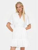 Sukienki - ONLY Sukienka codzienna Rarkel 15363615 Biały Regular Fit - miniaturka - grafika 1