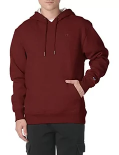 Champion Męska bluza z kapturem Powerblend, Bordowe logo C, M - Bluzy męskie - miniaturka - grafika 1
