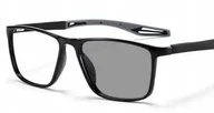 Okulary korekcyjne, oprawki, szkła - Okulary korekcyjne fotochrom sportowe szare minusy -1.5 - miniaturka - grafika 1