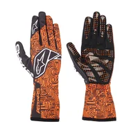 Odzież do sportów motorowych - Rękawice kartingowe Alpinestars TECH-1 K RACE V2 VERTICAL pomarańczowe - miniaturka - grafika 1