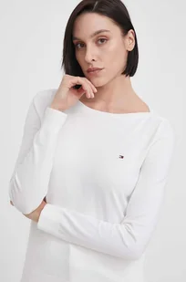 Tommy Hilfiger sweter damski kolor biały lekki - Swetry damskie - miniaturka - grafika 1