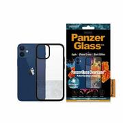Etui i futerały do telefonów - PanzerGlass Obudowa dla telefonów komórkowych ClearCase Antibacterial na Apple iPhone 12 mini 0251) Czarny/przezroczysty - miniaturka - grafika 1