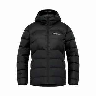 Damska kurtka puchowa Jack Wolfskin ATHER DOWN HOODY W black - XS - Kurtki damskie - miniaturka - grafika 1
